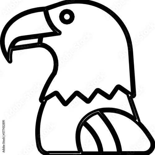 Sea eagle Vector icon which can easily modify or edit

