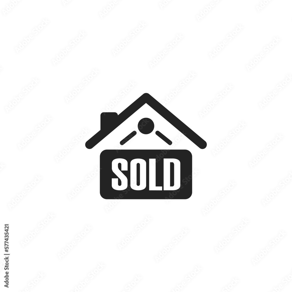 Home Sold Sign - Pictogram (icon) 