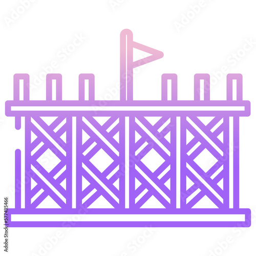 Wood wall  icon