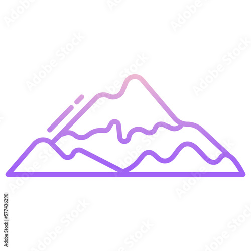 rock mountain icon