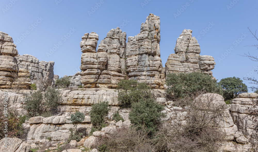 El Torcal, Naturschutzgebiet in  Andalusien, Spanien
