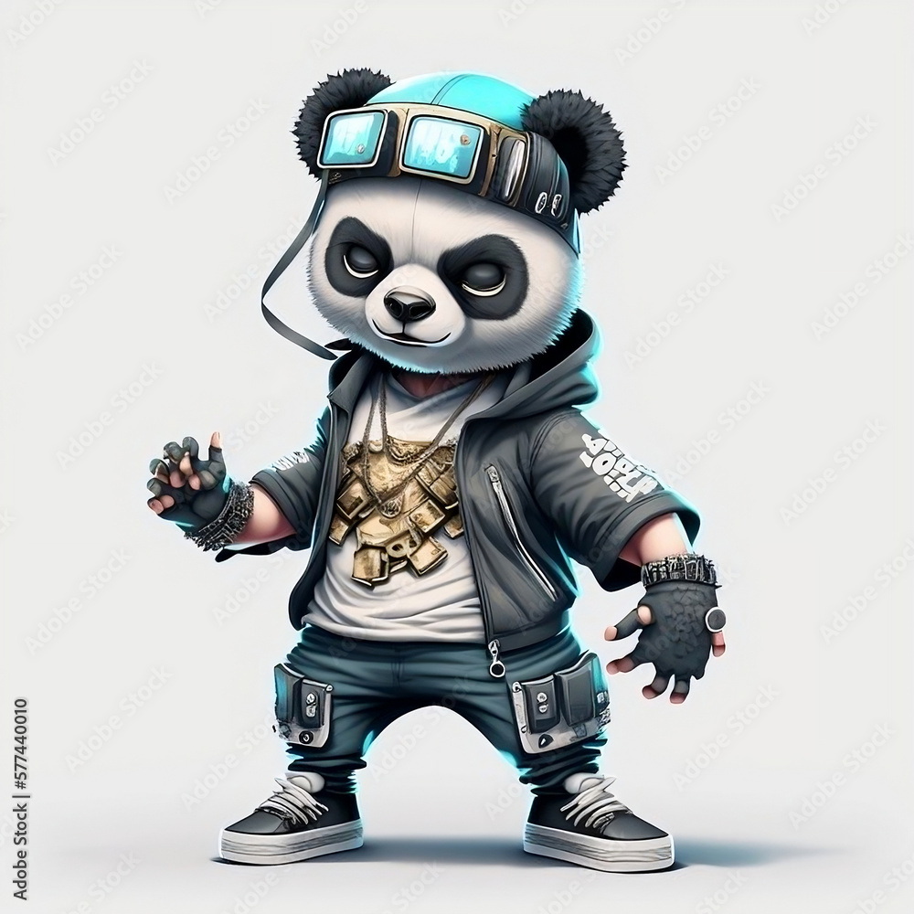 Mascot Character Panda Mascot Character Panda