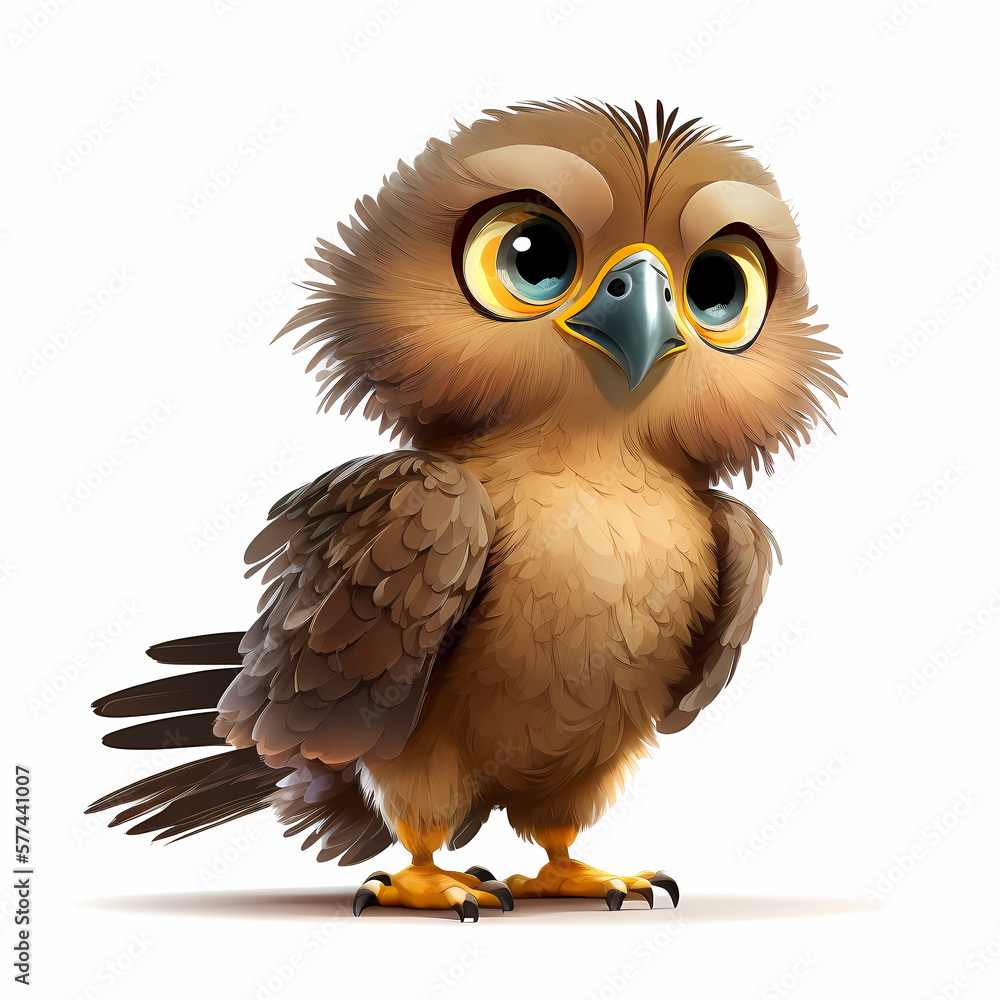 Eagle Isolated On white Background Eagle Isolated On white Background