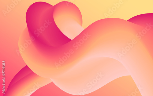 abstract trendy 3d wavy fluid background wallpaper. Colorful gradient color 3d fluid liquid wallpaper background. Abstract 3d landing page template. Website concept, flyer, brochure, banner background