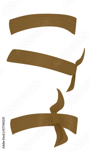 Brown head band. vector illustration