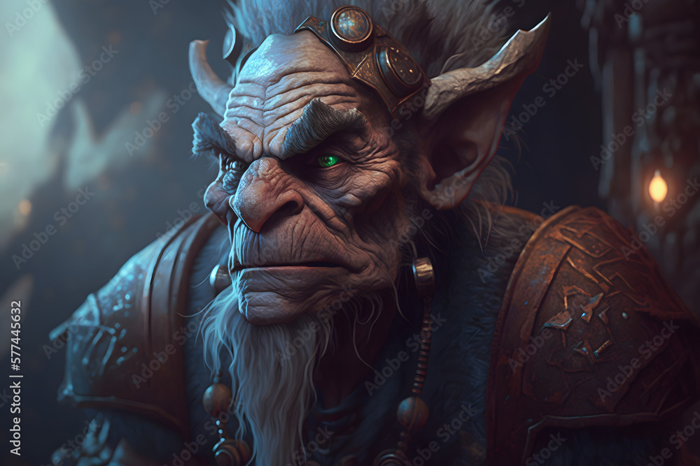 A troll magician. Generative AI A troll magician. Generative AI