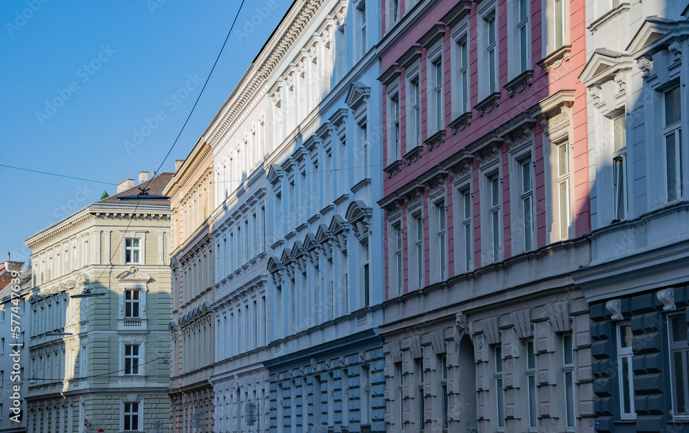 Facade of buildings in Vienna