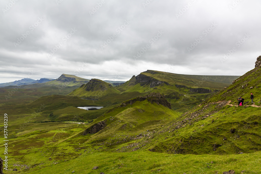 Beautiful image of spectacular scenery of the Quiraing on the Isle of Skye Beautiful image of spectacular scenery of the Quiraing on the Isle of Skye