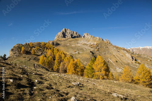 Autumn landscape in the Alps