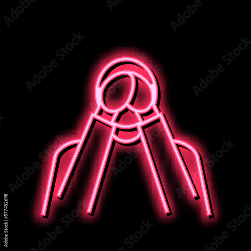 loneliness psychological problems neon glow icon illustration