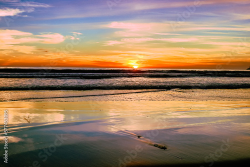 This gorgeous sunset took place at Stinson Beach, in California