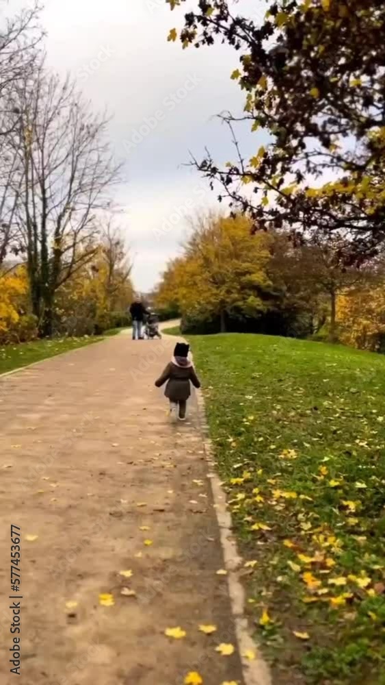 Walking in the paris park. Autumn in france. Walking in the paris park. Autumn in france.