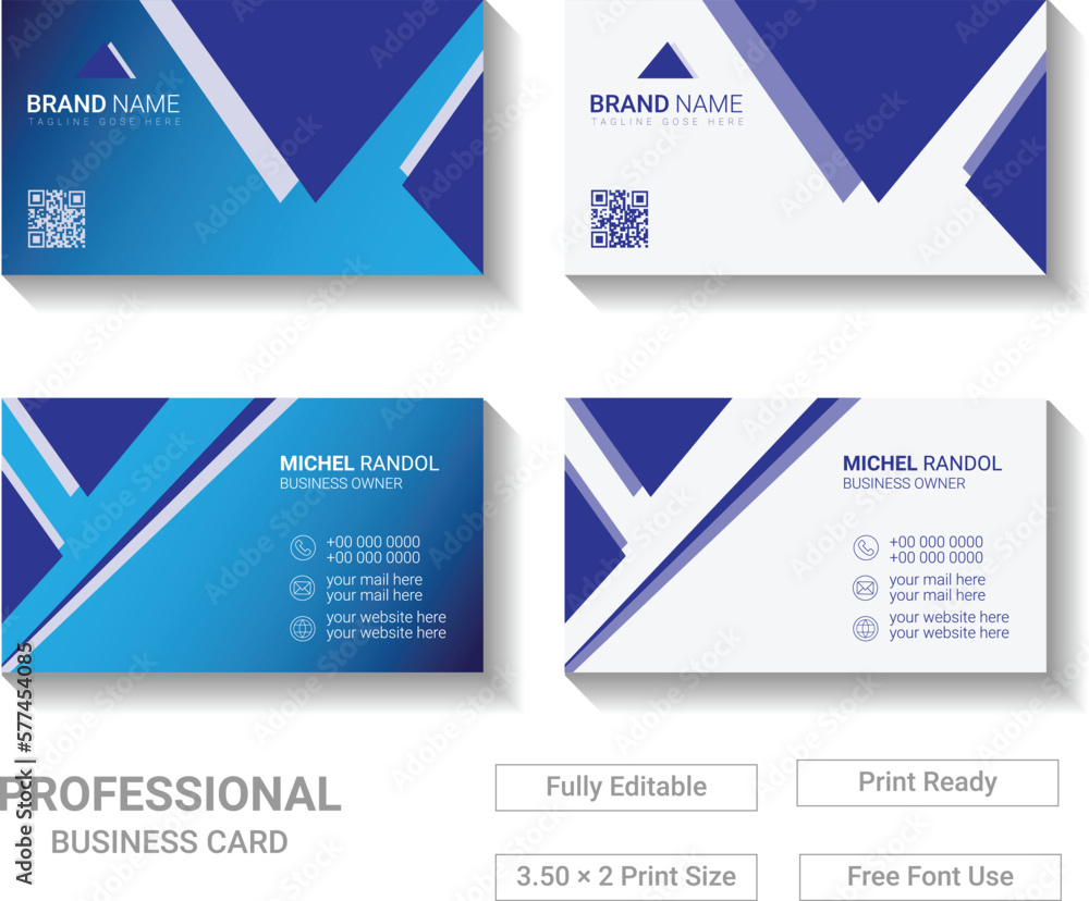 Modern Business Card Template Design for your Company Modern Business Card Template Design for your Company