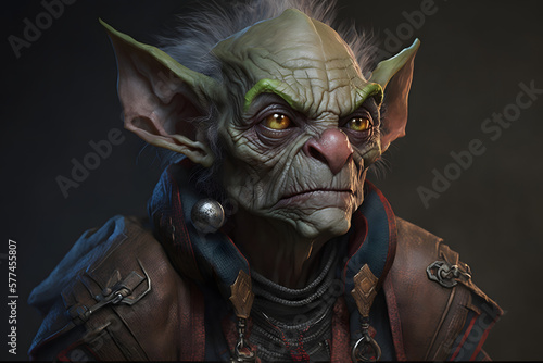 Goblin Mage. Generative AI 