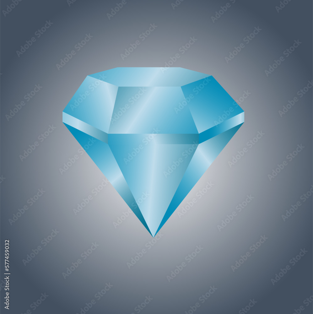 Diamond is isolated on a gray photorealistic vector illustration
Diamond is isolated on a gray photorealistic vector illustration