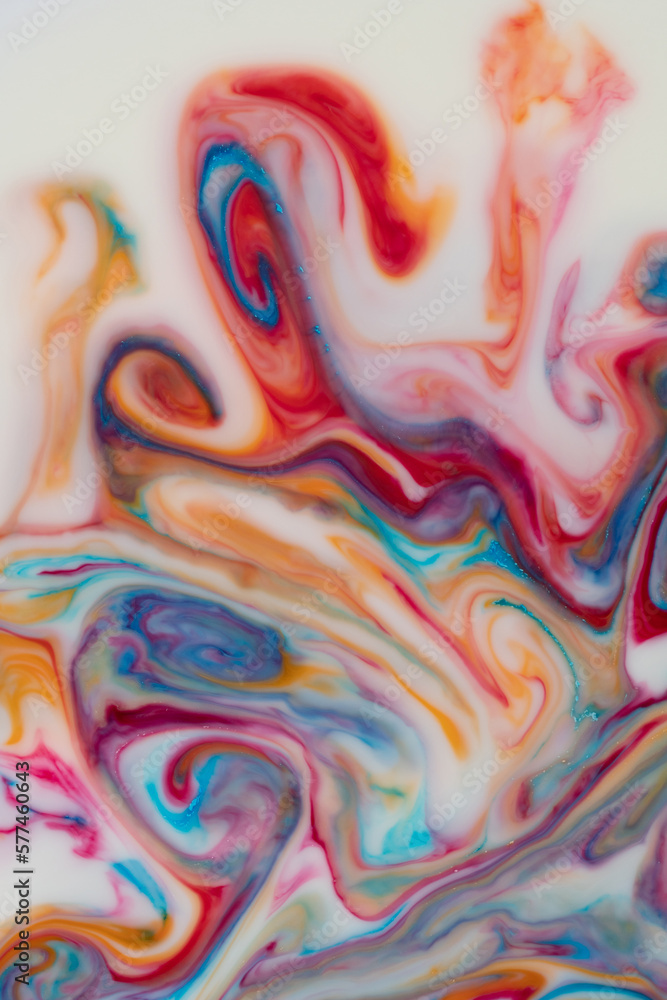 Abstract flow of liquid paints in mix Abstract flow of liquid paints in mix
