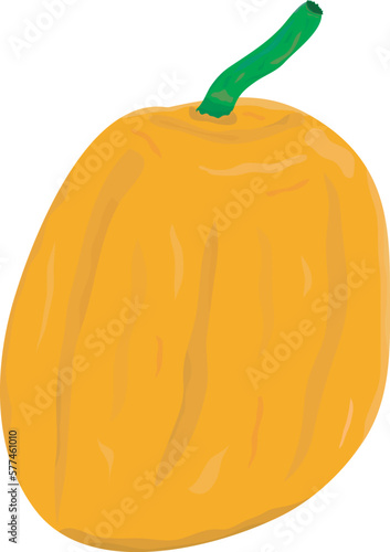 Orange detailed pumpkin