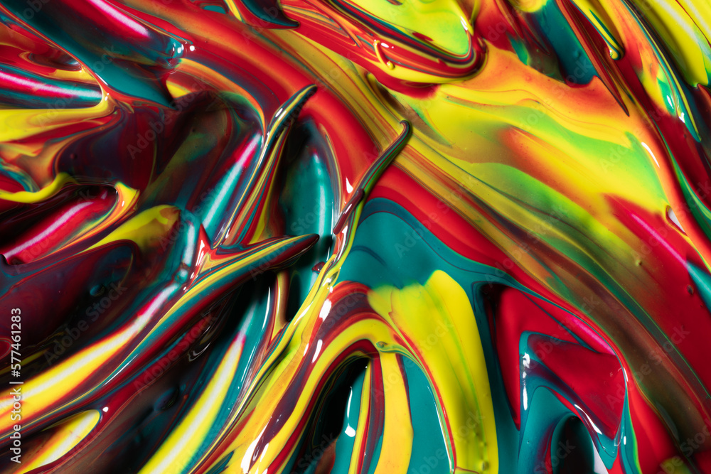 Mix of colorful paint Mix of colorful paint