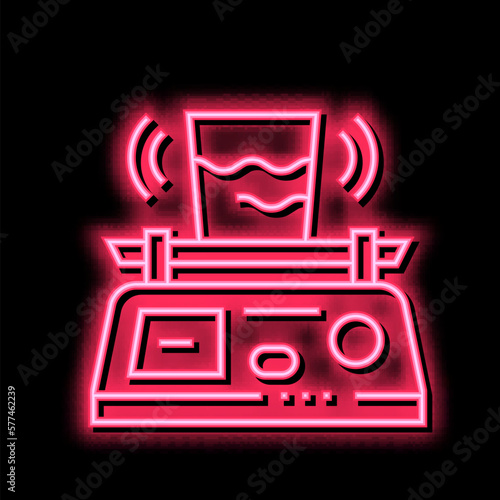 vibro sifter neon glow icon illustration