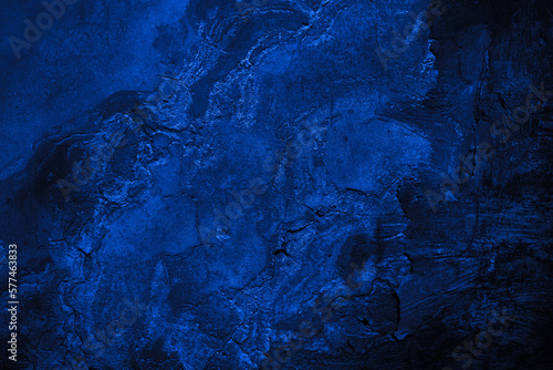 Fotografiet Black dark navy blue texture background for design