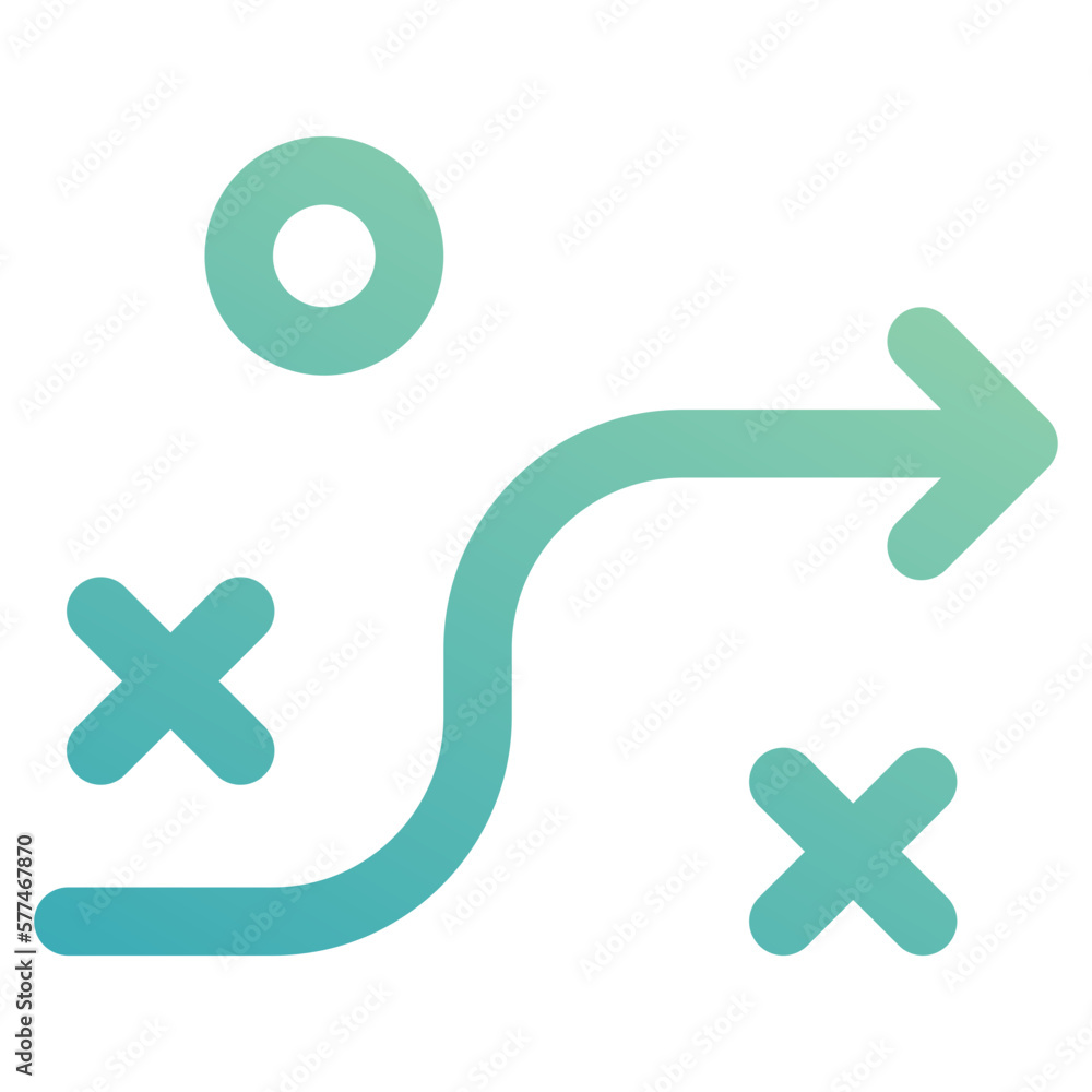 Fototapeta premium strategy icon for illustration