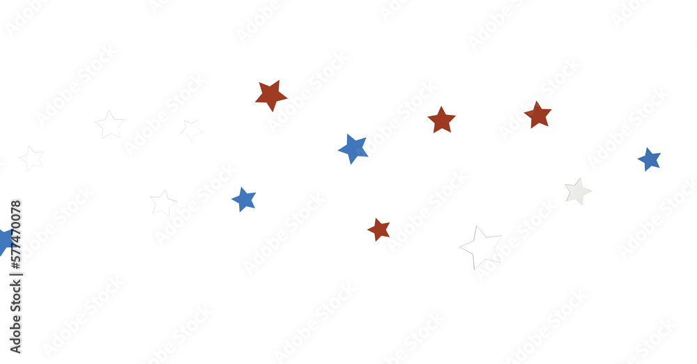 Red Blue White Stars Confetti Overlay Red Blue White Stars Confetti Overlay