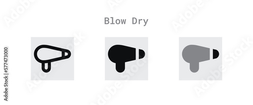 Blow Dry Icons Sheet