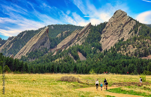 Visitors to Boulder, Colorado, often visit the Flatirons, stunning rock formations on the southwest side of town
