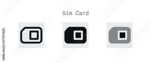 Sim Card Icons Sheet