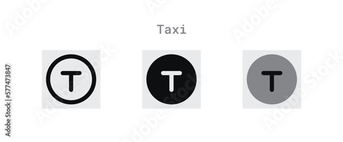 Taxi Logo Icons Sheet