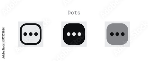 Three Dots Icons Sheet