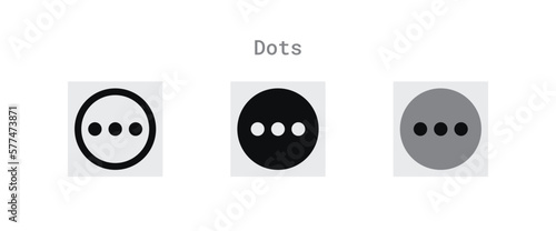Three Dots Icons Sheet