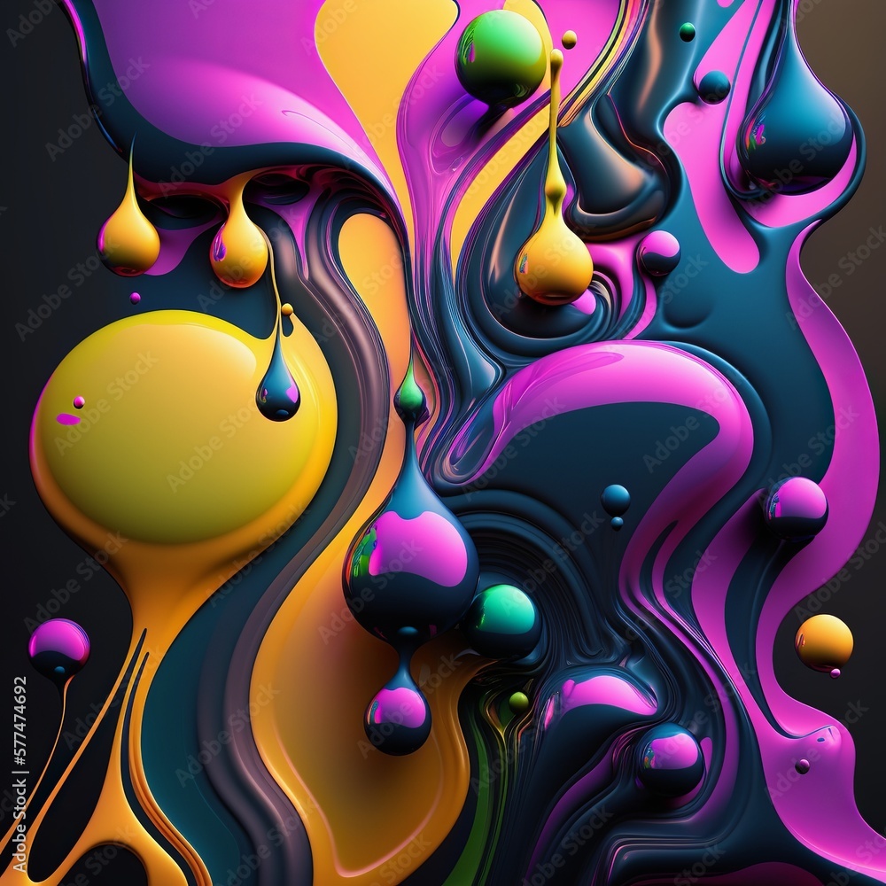 Fototapeta premium splashed paint background Generative AIsplashed paint background Generative AI