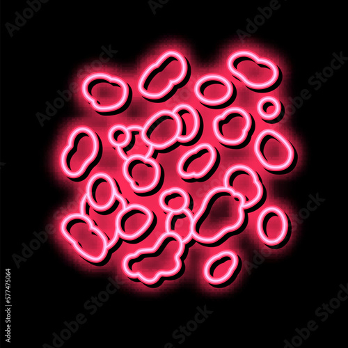 frankincense aromatherapy neon glow icon illustration