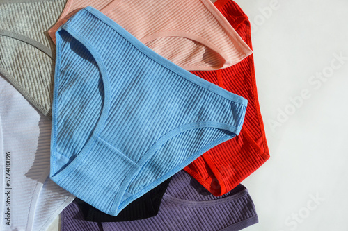 women's underpants. comfortable underwear. cotton. background for the design.