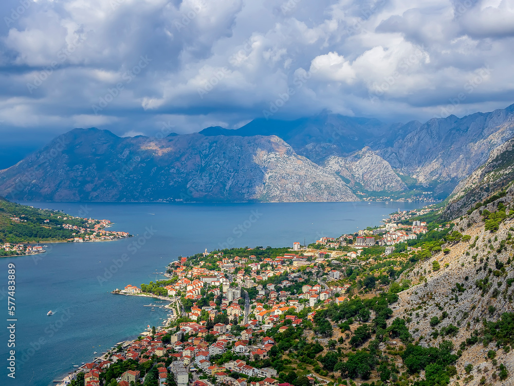 Bay of Kotor. View from the top.