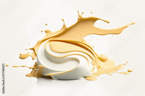 moisturizing cream lotion on isolated white background made by generative ai