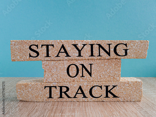 Картината върху платно Staying on track symbol