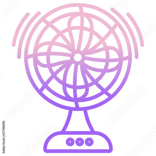 table fan retro icon