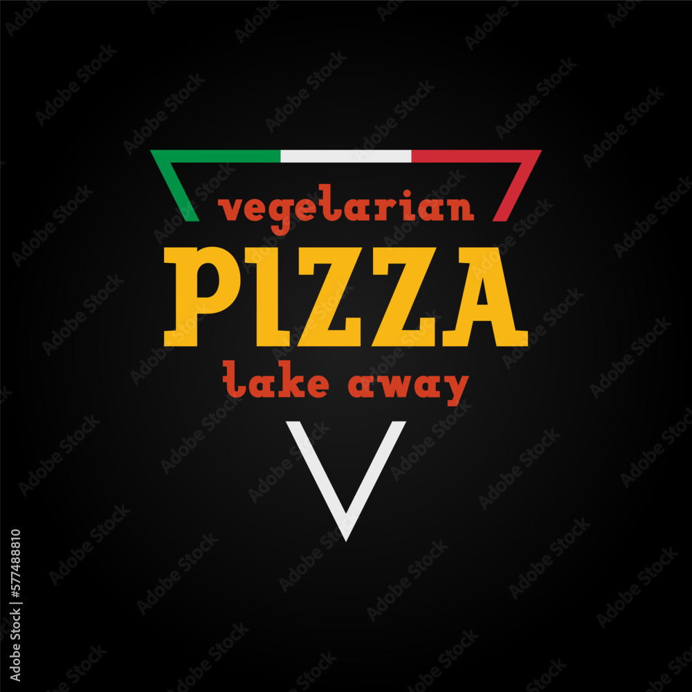 Pizzeria logo template, design emblem or badges for cafes, fast food restaurants, or delivery pizza, vector illustration 10EPS