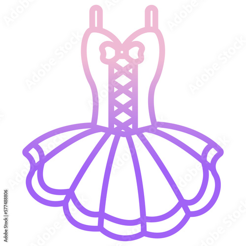 Ballet frock icon