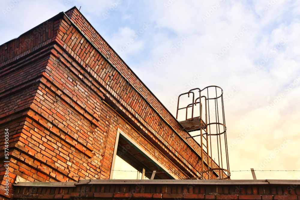 Obraz premium Low angle view of old brownstone building in Berlin