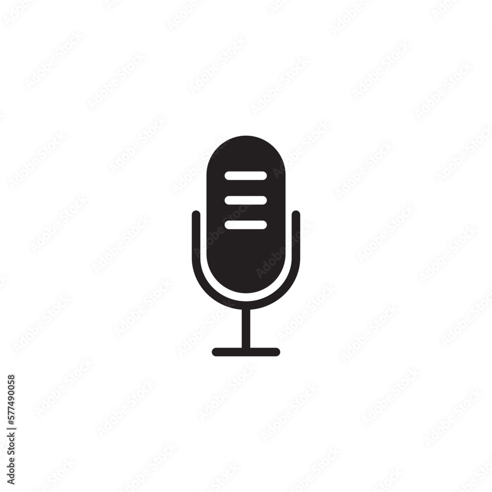Microphone icon, music, voice for app web logo banner poster icon - SVG File Microphone icon, music, voice for app web logo banner poster icon - SVG File