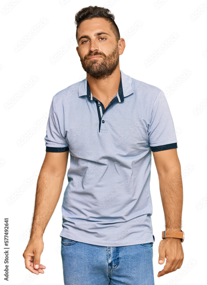 Handsome man with beard wearing casual clothes looking sleepy and tired, exhausted for fatigue and hangover, lazy eyes in the morning. Handsome man with beard wearing casual clothes looking sleepy and tired, exhausted for fatigue and hangover, lazy eyes in the morning.