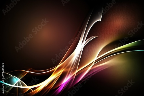 abstract colorful neon background, generative AI © Dawid