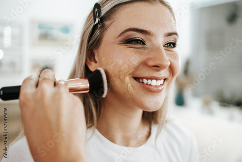 Stampa su tela Makeup process
