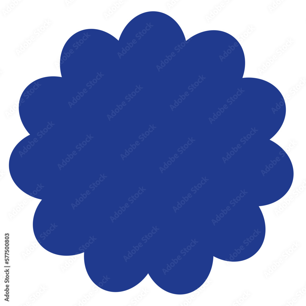 Flower Shape flat illustration