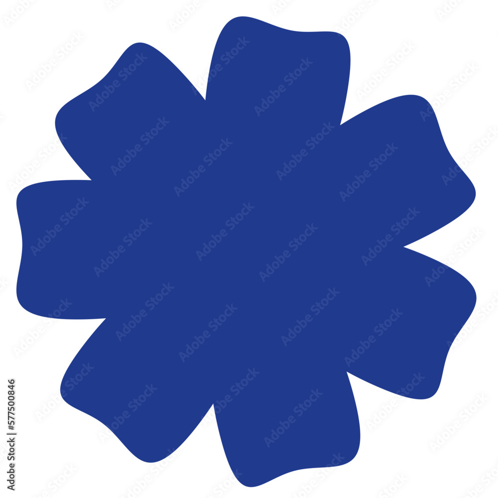 Fototapeta premium Flower shape illustration