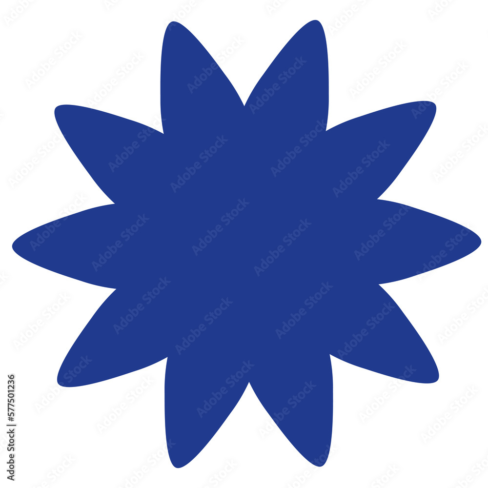 Obraz premium Flower Shape flat illustration