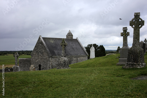 The monastery of Clonmacnoise - County Offaly - Ireland photo